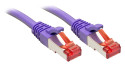 Lindy Rj45/Rj45 Cat6 0.3m cavo di rete Viola 0,3 m S/FTP (S-STP)