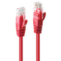 Lindy 48030 cavo di rete Rosso 0,3 m Cat6 U/UTP (UTP)