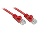 Lindy Rj45/Rj45 Cat6 3m cavo di rete Rosso U/UTP (UTP)