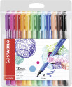 STABILO pointMax penna tecnica Medio Nero, Blu, Marrone, Verde, Azzurro, Verde chiaro, Arancione, Rosa, Viola, Rosso, Giallo 12 pz