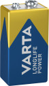 Varta Longlife Power, Batteria Alcalina, 9V, E-Block, 6LP3146