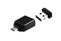 Verbatim Nano - Memoria USB da 16 GB con Adattatore Micro USB - Nero