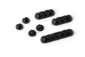 Durable Cavoline Clip Mix Scrivania Supporto per cavo Nero