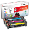 AgfaPhoto APTHPCF440AME cartuccia toner 3 pz Ciano, Magenta, Giallo