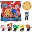 PAW Patrol , Personaggio Moto Pups con distintivo da agente indossabile e zainetto trasformabile, cucciolo a sorpresa, per bambini dai 3 anni in su