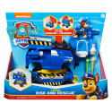 PAW Patrol | Veicolo della polizia Rise N' Rescue di Chase | Veicolo trasformabile con personaggio di Chase e accessori inclusi | Giochi per bambini dai 3 anni in su