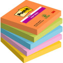 Post-It 7100258933 pouch autoadesiva Quadrato Blu, Verde, Arancione, Rosa, Giallo 90 fogli Autoadesivo