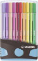 STABILO Pen 68 marcatore Medio Multicolore 20 pz
