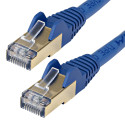 StarTech.com Cavo patch CAT6a da 1,5 m - Schermato (STP) - Filo di rame al 100% - Connettore antistrappo - Blu