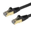 StarTech.com Cavo di Rete Ethernet Cat6a - Cavo Schermato STP da 2m - Nero