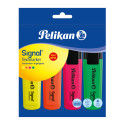 Pelikan 804707 evidenziatore 4 pz Punta smussata Colori assortiti