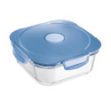 Maped 870503 recipiente per cibo Quadrato Scatola 1,2 L Blu, Trasparente 1 pz