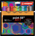 STABILO point 88 ARTY penna tecnica Multicolore 24 pz