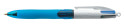 BIC 4 Colours Grip Nero, Blu, Verde, Rosso Penna a sfera retrattile a clip Medio 12 pz