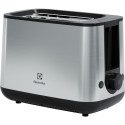 Electrolux E3T1-3ST tostapane 2 fetta/e 800 W Nero, Stainless steel