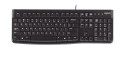 Logitech K120 Corded Keyboard tastiera Mouse incluso USB AZERTY Francese Nero