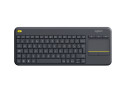 Logitech K400 Plus Tv tastiera RF Wireless QWERTY Inglese Nero