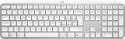 Logitech MX Keys S tastiera RF senza fili + Bluetooth QWERTY Italiano Alluminio, Bianco