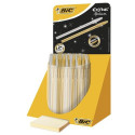 BIC Cristal Medium Nero, Blu Penna a sfera retrattile a clip Medio 40 pz