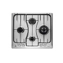 Electrolux RGG6243LOX Nero, Stainless steel Da incasso Gas 4 Fornello(i)