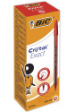 BIC Cristal Exact Rosso Penna a sfera Ultra sottile 20 pz