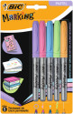 BIC 942865 marcatore permanente Tipo di punta Blu, Verde, Rosa, Viola, Giallo 5 pz