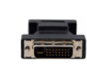 Kramer Electronics DVI (M) - 15-pin HD (F) Nero