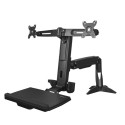 StarTech.com Braccio supporto per doppio Monitor Sit-Stand - Scrivania