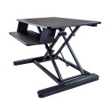 StarTech.com Standing desk per due monitor con vassoio per tastiera - Convertitore per scrivania regolabile in altezza - Ampia superficie - Scrivania ergonomica sit-stand - Pre-assemblato