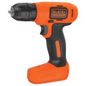 Black & Decker BDCD8-QW trapano Senza chiave Nero, Arancione