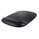 StarTech.com Tappetino per mouse con poggiapolso (17x18x2cm) - Tappetino per mouse ergonomico con supporto per il polso, Mouse Pad in gel da scrivania con base antiscivolo in PU