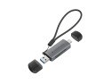 Conceptronic BIAN05G lettore di schede USB 3.2 Gen 1 (3.1 Gen 1) Type-A/Type-C Grigio