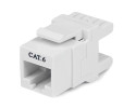 StarTech.com Jack Keystone Cat 6 180° - Jack a parete Cat6 Ethernet RJ45 bianco - Tipo 110