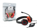 Conceptronic CCHATSTARU2R cuffia e auricolare Cablato A Padiglione Musica e Chiamate USB tipo A Rosso