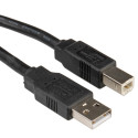 ROLINE 11.02.8808 cavo USB 0,8 m USB 2.0 USB A USB B Nero