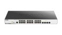 D-Link DGS-3000-28LP switch di rete Gestito L2 Gigabit Ethernet (10/100/1000) Supporto Power over Ethernet (PoE) 1U Nero