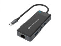 Conceptronic DONN14G replicatore di porte e docking station per laptop Cablato USB 3.2 Gen 1 (3.1 Gen 1) Type-C Grigio