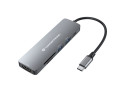 Conceptronic DONN11G replicatore di porte e docking station per laptop Cablato USB 3.2 Gen 1 (3.1 Gen 1) Type-C Grigio