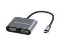 Conceptronic DONN16G Cablato USB 3.2 Gen 1 (3.1 Gen 1) Type-C Grigio