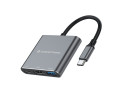 Conceptronic DONN18G replicatore di porte e docking station per laptop Cablato USB 3.2 Gen 1 (3.1 Gen 1) Type-C Grigio