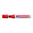 Edding 4-850 002 marcatore permanente Punta smussata Rosso 5 pz