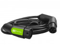 Green Cell EV12 cavo di ricarica per veicoli elettrici Nero Type 2 3 7 m