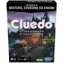 Cluedo Escape - Il Tradimento a Villa Tudor, un gioco di misteri ed enigmi in versione Escape Game, un gioco da tavolo cooperativo per famiglie, dai 10 anni in su, da 1 a 6 giocatori