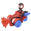 Marvel Spidey e I Suoi Fantastici Amici, set Techno Racer di Miles Morales: Spider-Man, action figure con veicolo e accessorio, giocattoli , giocattoli per età prescolare, giocattoli di supereroi