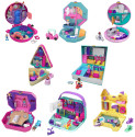 Games Polly Pocket Playset Mondo Tascabile a tema con sorprese da rivelare, Assortimento, FRY35