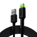 Green Cell KABGC13 cavo USB 2 m USB 2.0 USB A USB C Nero