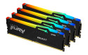 Kingston Technology FURY 128 GB 5200 MT/s DDR5 CL40 DIMM (Kit da 4 moduli) Beast RGB XMP