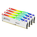 Kingston Technology FURY 64 GB 5200 MT/s DDR5 CL40 DIMM (Kit da 4 moduli) Beast White RGB XMP