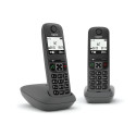 Gigaset AS490 Duo Telefono analogico/DECT Identificatore di chiamata Nero