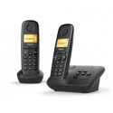 Gigaset A 270 A DUO Telefono analogico/DECT Identificatore di chiamata Nero